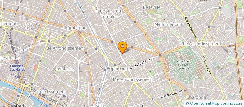 localisation de l'entreprise AVA  PARIS