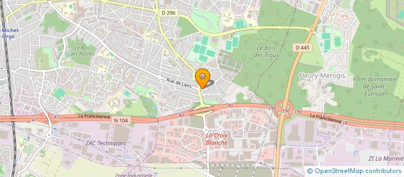 localisation de l'entreprise AVA à LINAS