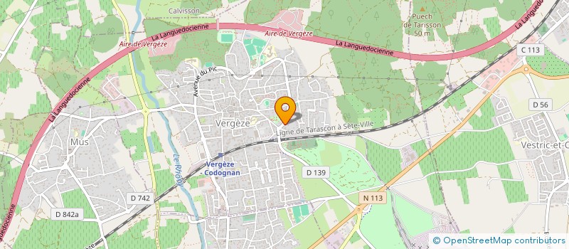 localisation de l'entreprise AVA  VERGEZE