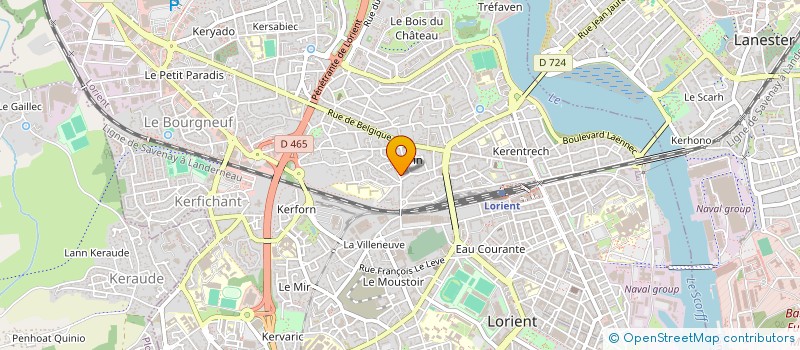 localisation de l'entreprise AVA  LORIENT