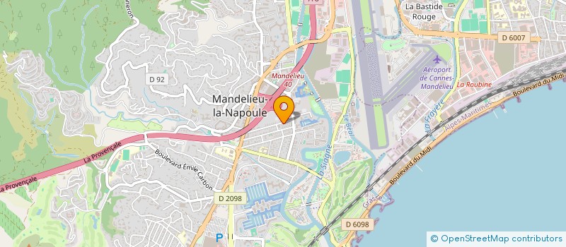 localisation de l'entreprise AVA à MANDELIEU-LA-NAPOULE