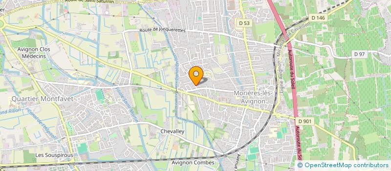localisation de l'entreprise AVA  MORIERES LES AVIGNON