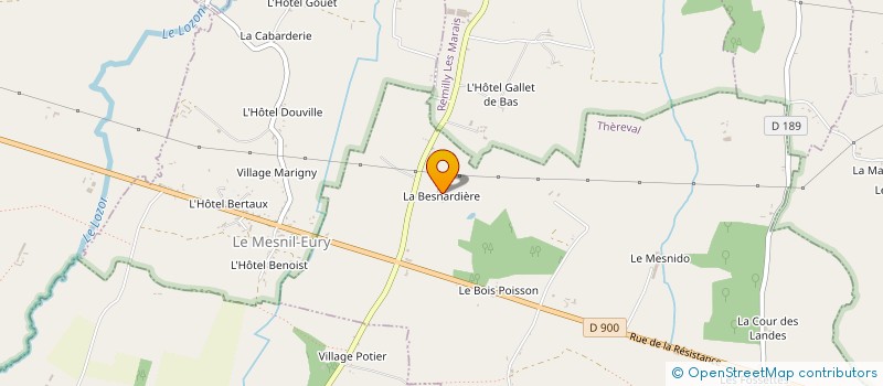 localisation de l'entreprise AVA  THEREVAL