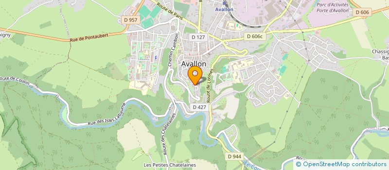 localisation de l'entreprise AVA  AVALLON