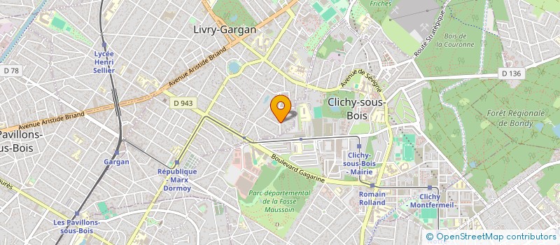 localisation de l'entreprise AVA  LIVRY-GARGAN