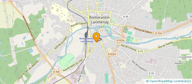 localisation de l'entreprise AVA à ROMORANTIN-LANTHENAY