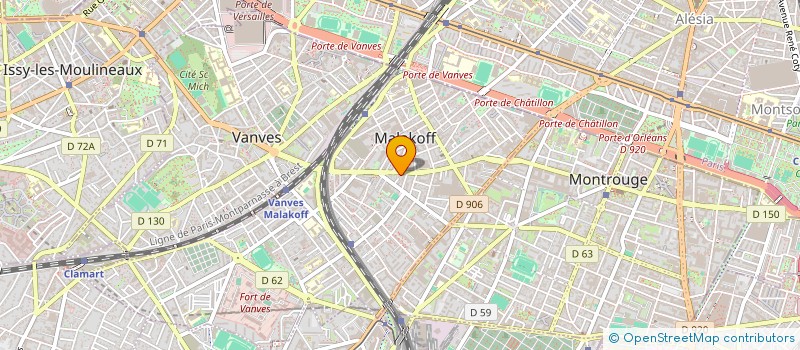 localisation de l'entreprise AVA  MALAKOFF