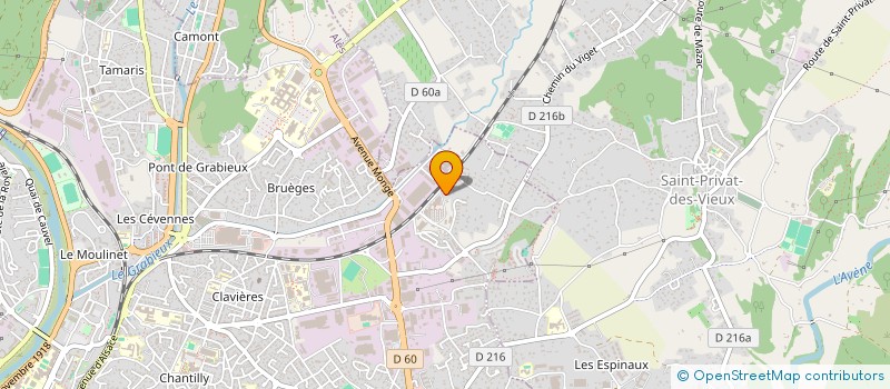 localisation de l'entreprise AVA  ALES