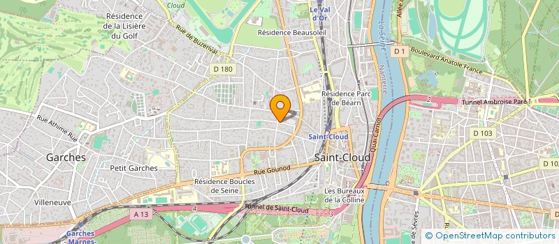 localisation de l'entreprise AVA à SAINT-CLOUD