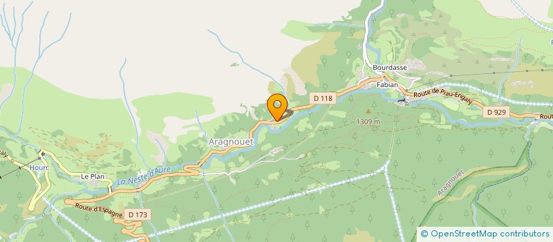 localisation de l'entreprise AVA AGENCE DE LA VALLEE D'AURE à ARAGNOUET