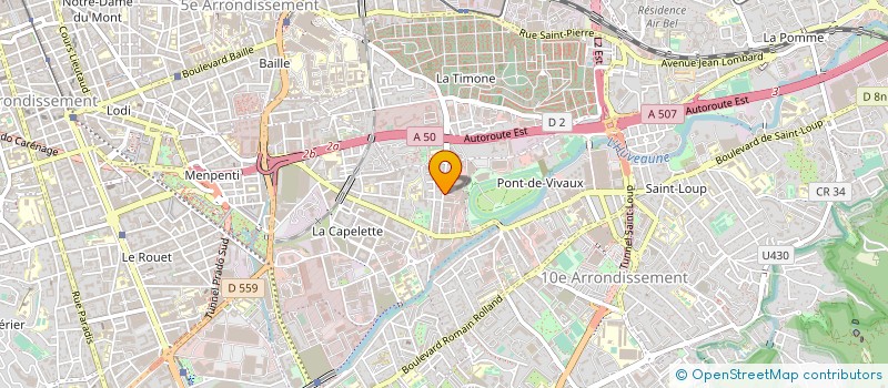 localisation de l'entreprise AVA AMBULANCES à MARSEILLE