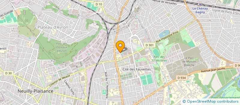 localisation de l'entreprise AVA-BATI à NEUILLY-SUR-MARNE