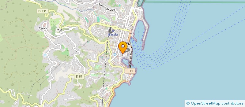localisation de l'entreprise AVA COMMUNICATION à BASTIA