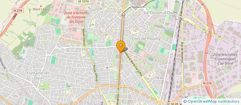 localisation de l'entreprise AVA DERMOPIGMENTATION à DIJON
