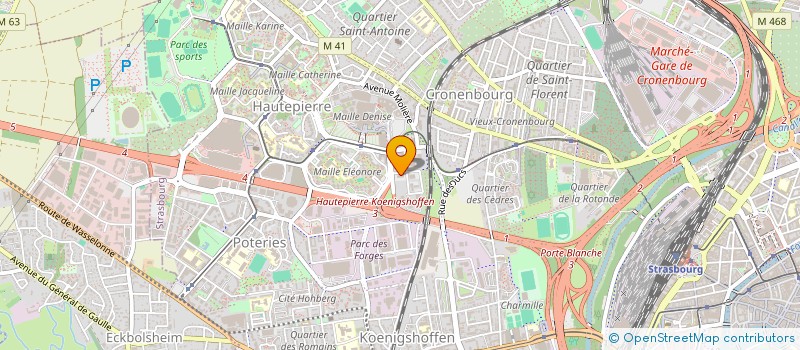localisation de l'entreprise AVA ENERGIES à STRASBOURG