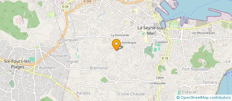 localisation de l'entreprise AVA IMMO à LA SEYNE-SUR-MER
