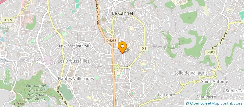 localisation de l'entreprise AVA IMMO à LE CANNET