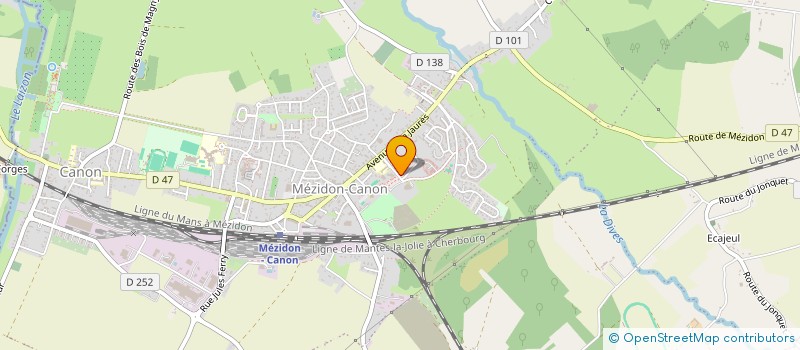 localisation de l'entreprise AVA JAMBON  MEZIDON VALLEE D'AUGE