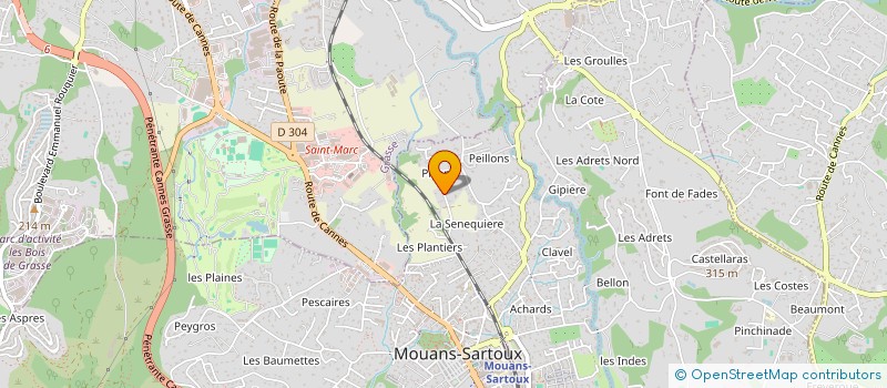 localisation de l'entreprise AVA RENTING  MOUANS-SARTOUX