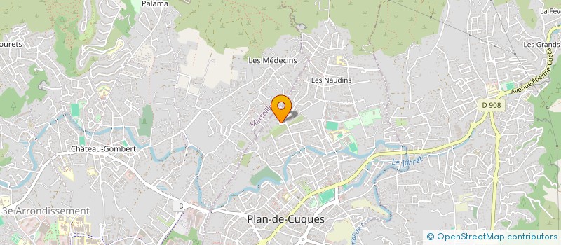 localisation de l'entreprise AVAA à PLAN-DE-CUQUES