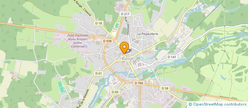 localisation de l'entreprise AVAC HOLDING  BAUGE-EN-ANJOU