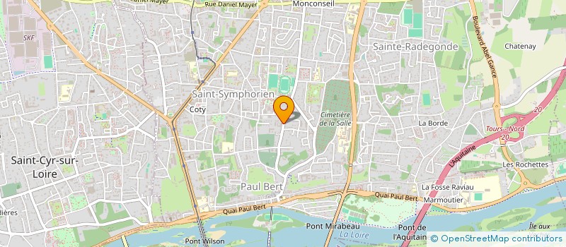 localisation de l'entreprise AVAK  TOURS