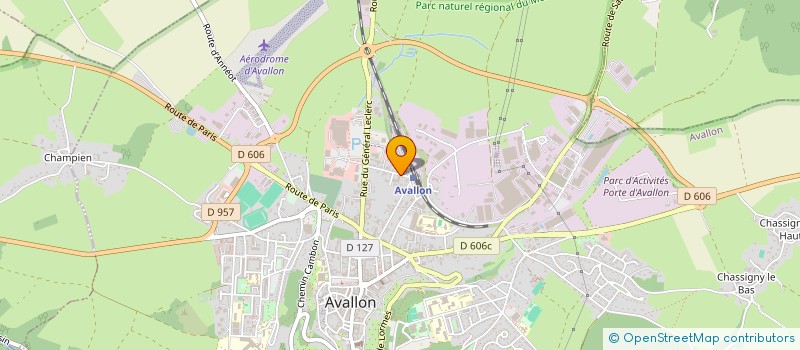 localisation de l'entreprise AVAL à AVALLON