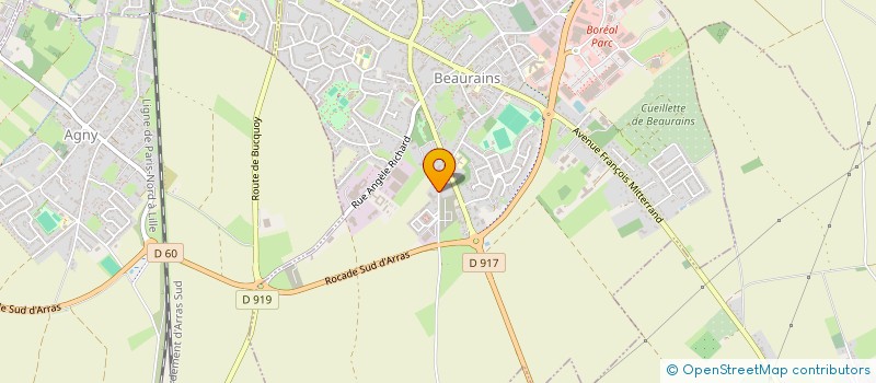 localisation de l'entreprise AVAL  BEAURAINS