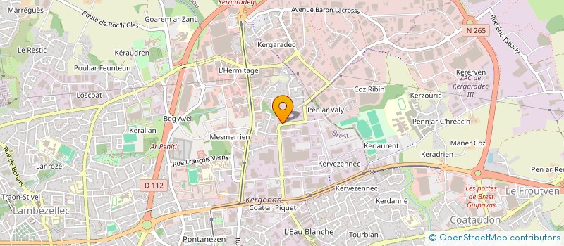 localisation de l'entreprise AVALANCHE à BREST