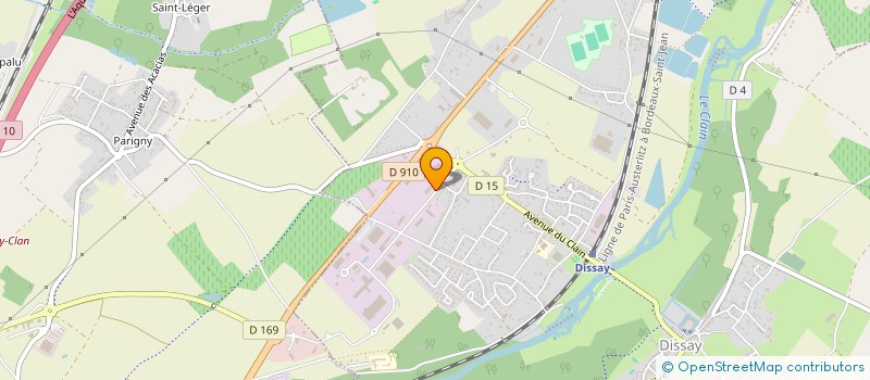 localisation de l'entreprise AVALCO SETEM à DISSAY