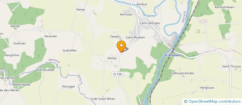 localisation de l'entreprise AVALEC  PLUMELIAU-BIEUZY