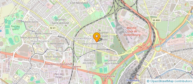 localisation de l'entreprise AVALIN à STRASBOURG