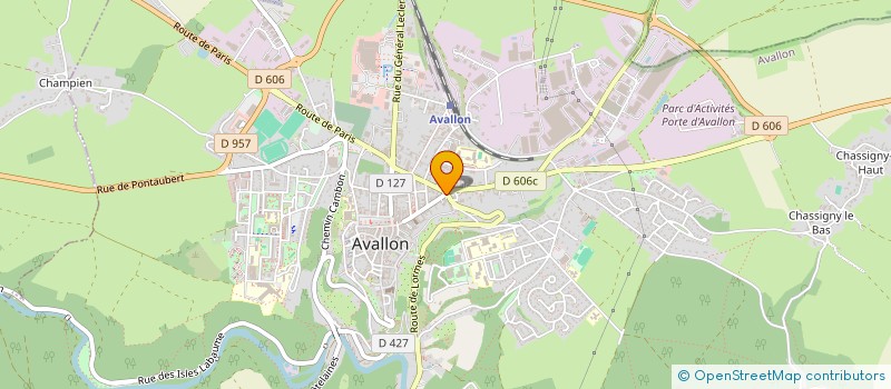 localisation de l'entreprise AVALLON AUTO LOCATION à AVALLON