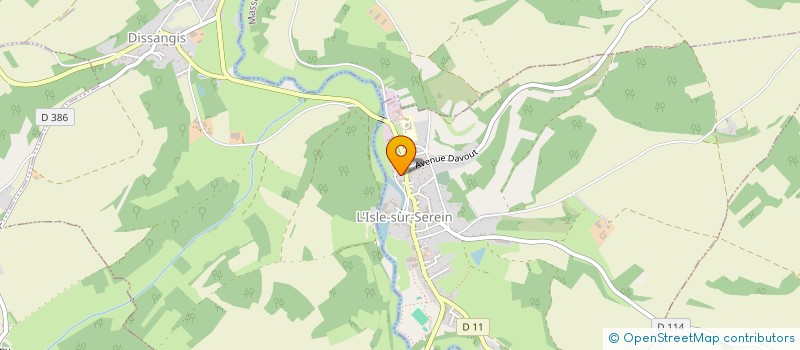 localisation de l'entreprise AVALLON AUTO PASSION  L'ISLE-SUR-SEREIN