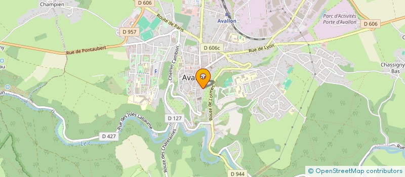 localisation de l'entreprise AVALLON, AVEC 2 AILES  AVALLON