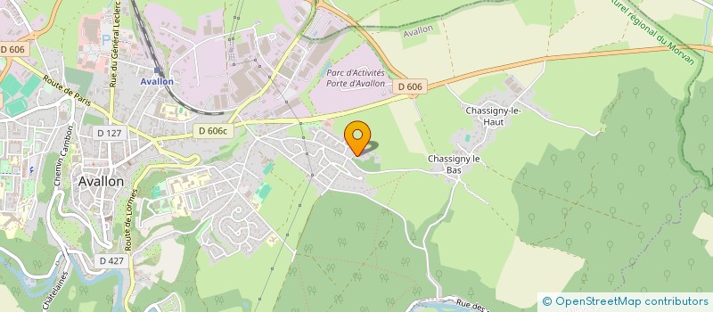 localisation de l'entreprise AVALLONNAISE ESPACE FUNERAIRE à SAUVIGNY-LE-BOIS