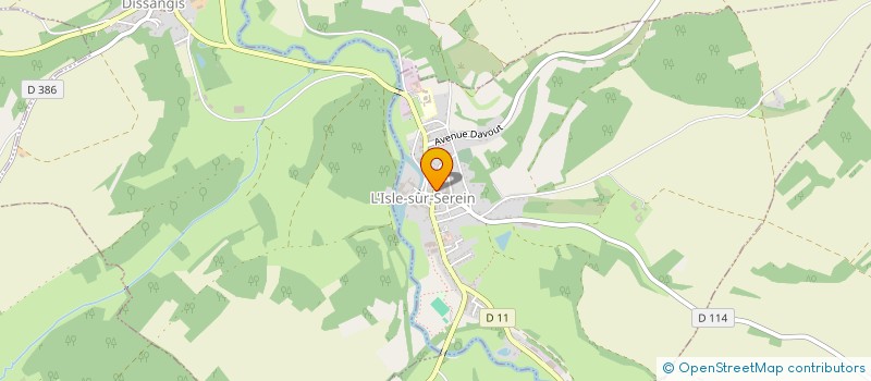localisation de l'entreprise AVALLONNAISE VTC à L'ISLE-SUR-SEREIN
