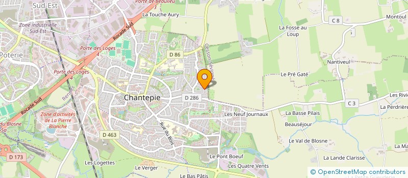 localisation de l'entreprise AVALON à CHANTEPIE