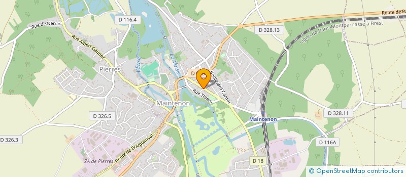 localisation de l'entreprise AVALON à MAINTENON