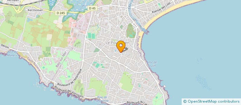 localisation de l'entreprise AVALON CREATION à LE POULIGUEN