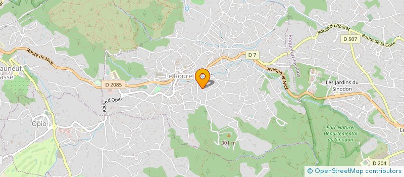 localisation de l'entreprise AVALON INVEST  LE ROURET