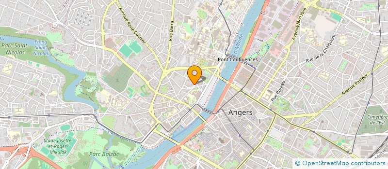 localisation de l'entreprise AVALONE à ANGERS