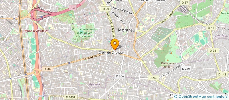localisation de l'entreprise AVALONE IMMOBILIER à MONTREUIL