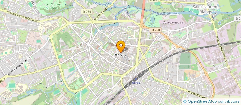 localisation de l'entreprise AVALUDRINE à ARRAS