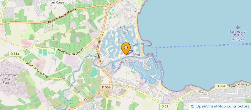 localisation de l'entreprise AVAMA 2020 à GRIMAUD