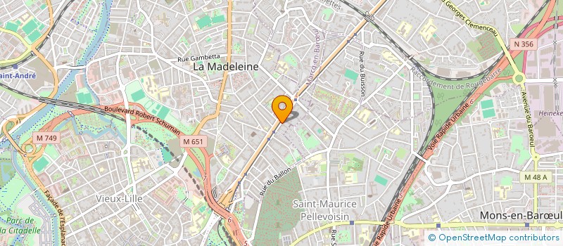 localisation de l'entreprise AVANCE à LA MADELEINE