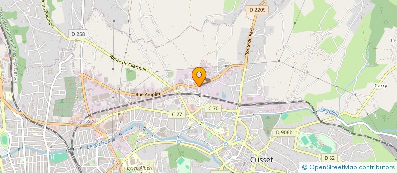 localisation de l'entreprise AVANCE à CUSSET