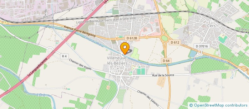 localisation de l'entreprise AVANCE TECHNOLOGIQUE ZAPPING à VILLENEUVE-LES-BEZIERS