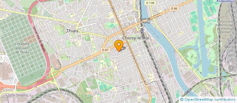 localisation de l'entreprise AVANCEES COHERENTES CONCRETES ET REALISTES VERS DES UTOPIES (ACCRU) à CHOISY-LE-ROI