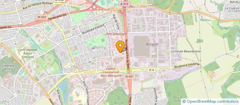 localisation de l'entreprise AVANCIA FP 2021  METZ